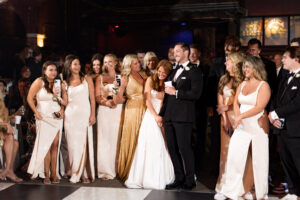 Wedding reception at George's Majestic Lounge in Fayetteville, Arkansas