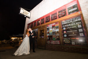Wedding reception at George's Majestic Lounge in Fayetteville, Arkansas