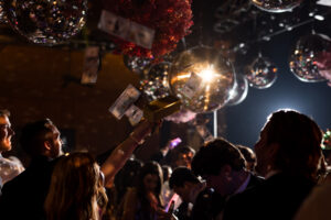 Wedding reception at George's Majestic Lounge in Fayetteville, Arkansas
