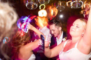 Wedding reception at George's Majestic Lounge in Fayetteville, Arkansas